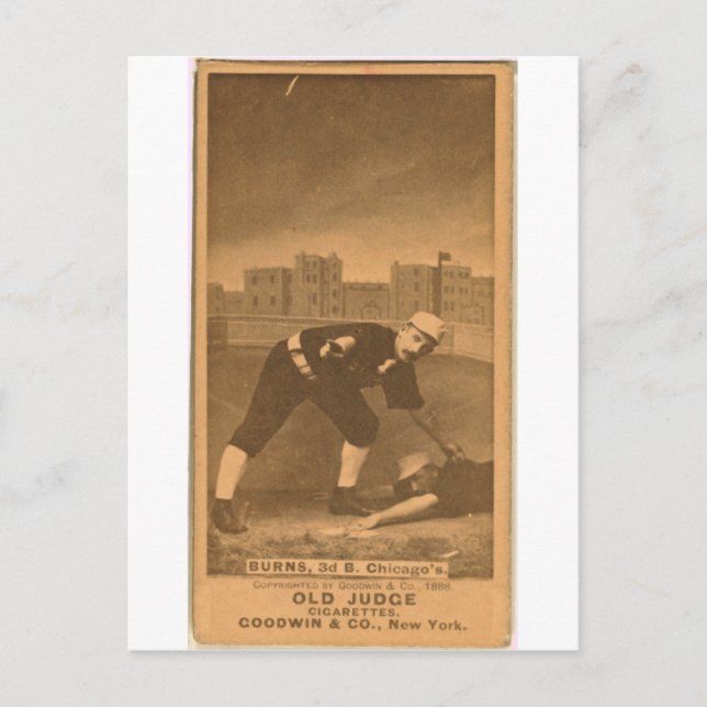 Thomas Burns, Chicago White Stockings Postcard (Front)
