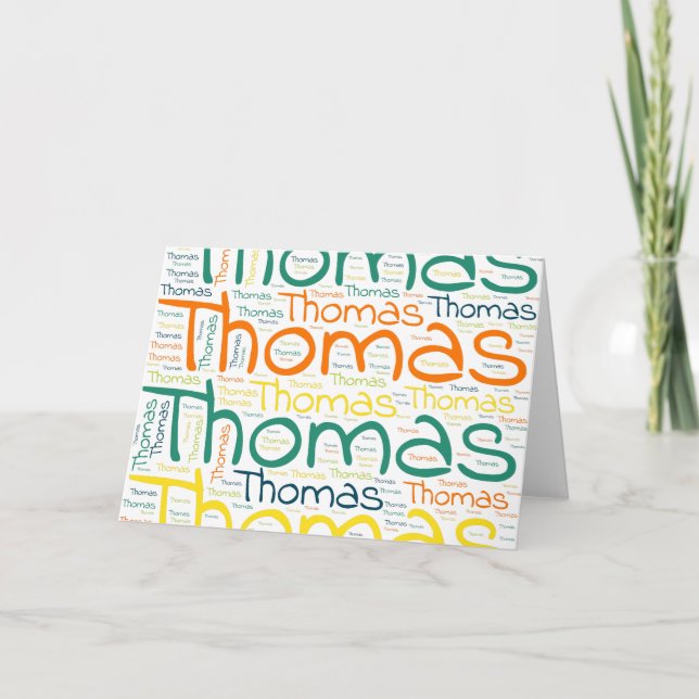 Thomas Card (Front)