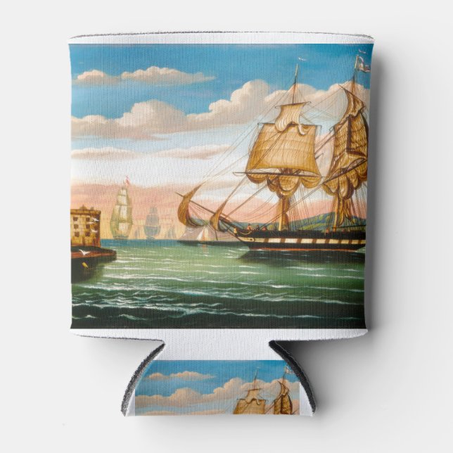 Thomas Chambers Bay of New York Can Cooler (Front)