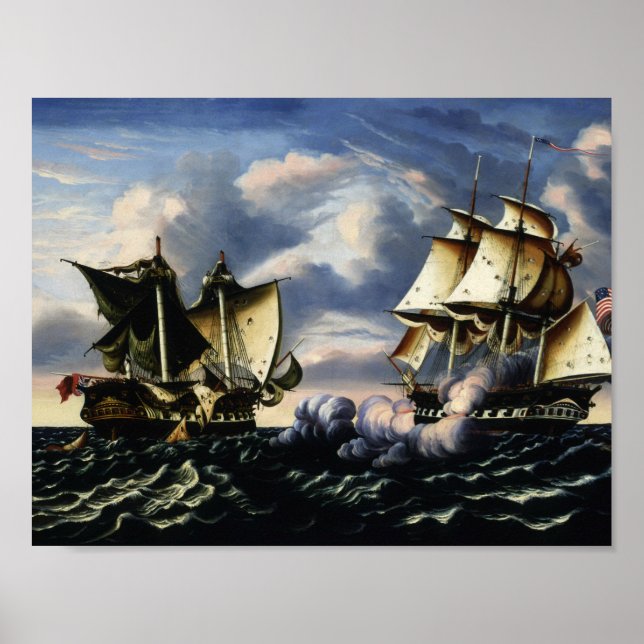 Thomas Chambers - Capture of H.B.M. Frigate Poster (Front)