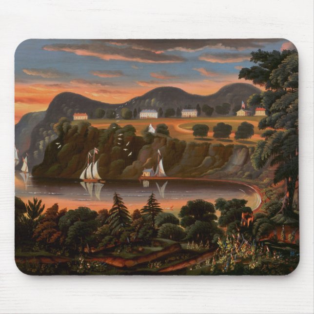 Thomas Chambers View of Hudson River at West Mouse Pad (Front)