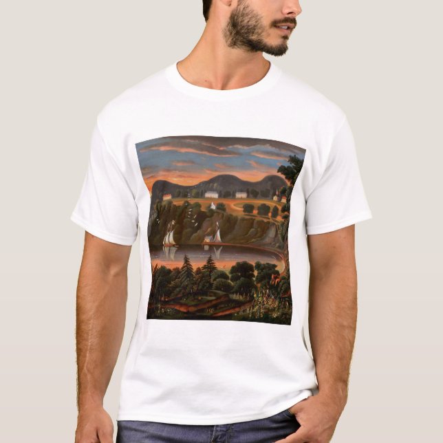 Thomas Chambers View of Hudson River at West T-Shirt (Front)