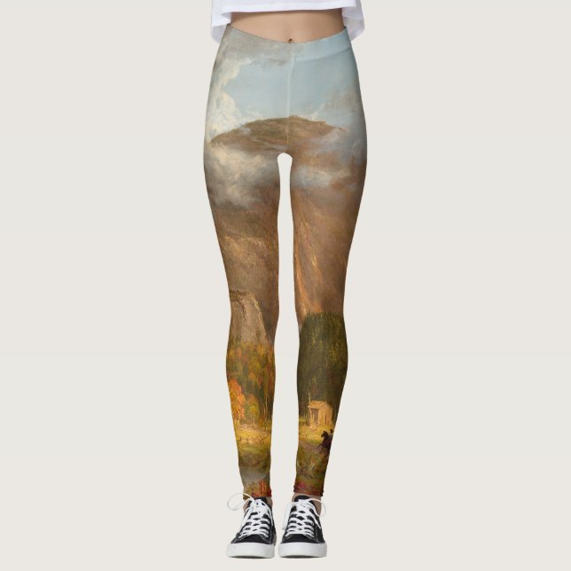 Thomas Cole A View of the Mountain Pass  Leggings (Front)