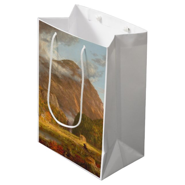 Thomas Cole A View of the Mountain Pass  Medium Gift Bag (Front Angled)