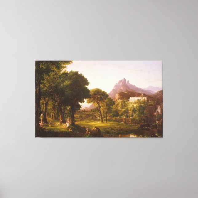 Thomas Cole  Dream of Arcadia Canvas Print (Front)