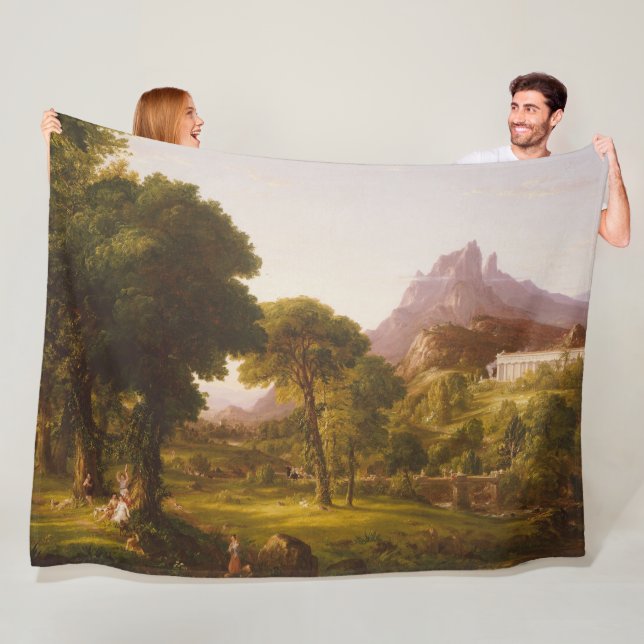 Thomas Cole  Dream of Arcadia Fleece Blanket (In Situ)