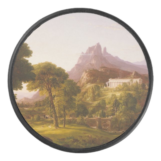 Thomas Cole  Dream of Arcadia Hockey Puck (Front)