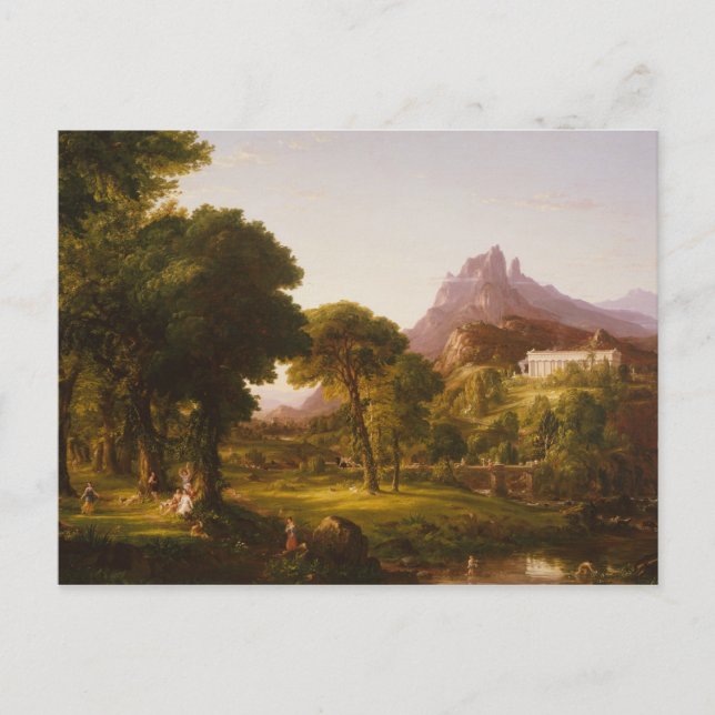 Thomas Cole - Dream of Arcadia Postcard (Front)