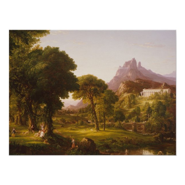 Thomas Cole  Dream of Arcadia Poster (Front)