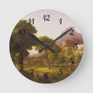 Thomas Cole  Dream of Arcadia Round Clock