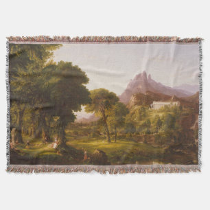Thomas Cole Dream of Arcadia Throw Blanket