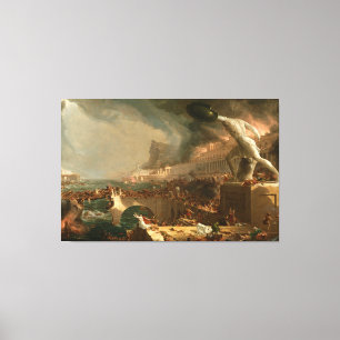 Thomas Cole The Course of Empire - Destruction Canvas Print