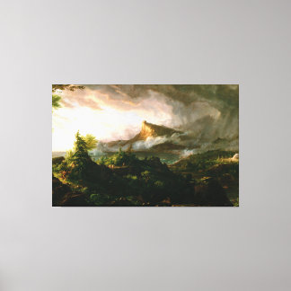 Thomas Cole  The Course of Empire - Savage State Canvas Print