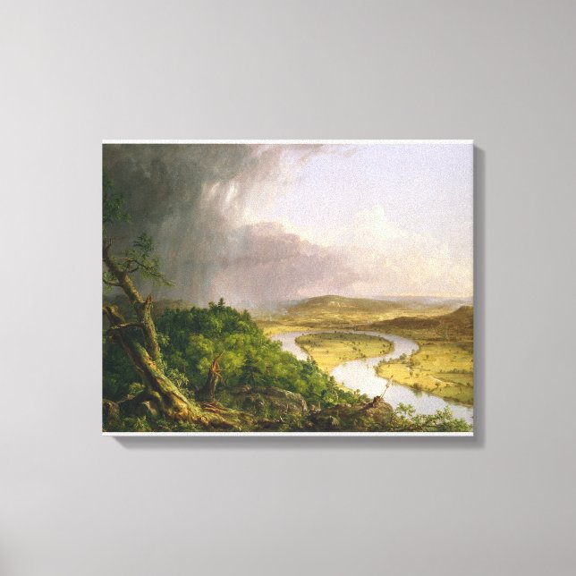 Thomas Cole The Oxbow The Connecticut River  Canvas Print (Front)