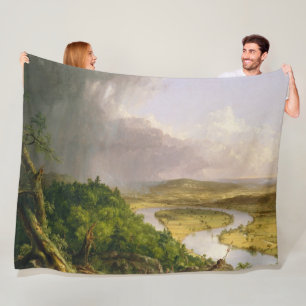 Thomas Cole The Oxbow The Connecticut River Fleece Blanket