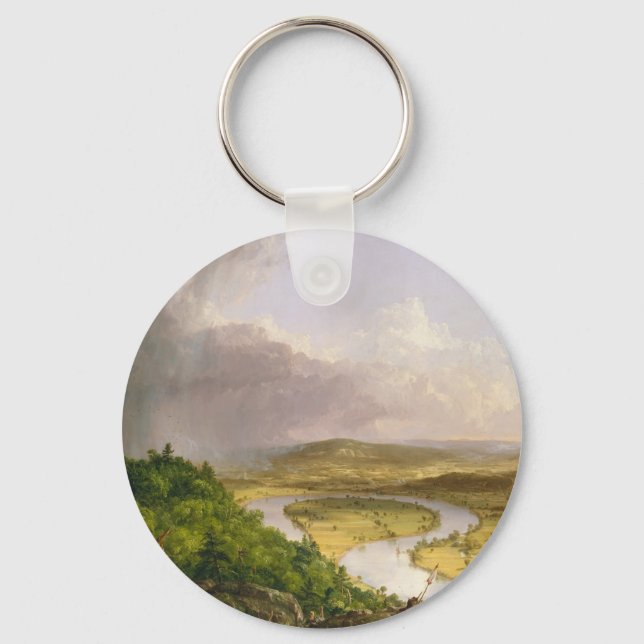 Thomas Cole The Oxbow The Connecticut River  Key Ring (Front)