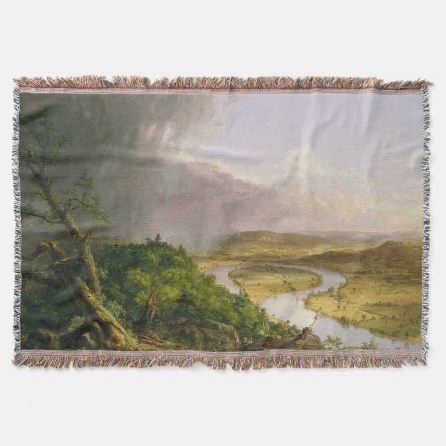 Thomas Cole The Oxbow The Connecticut River  Throw Blanket (Front)