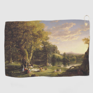 Thomas Cole The Pic-Nic Golf Towel