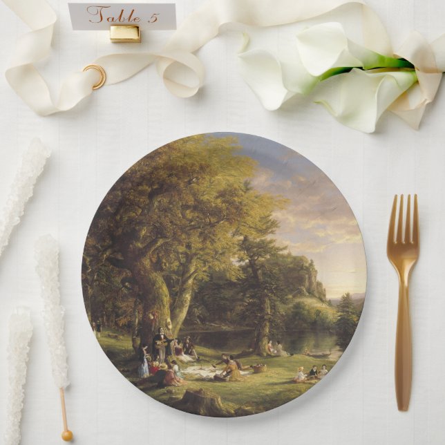 Thomas Cole The Pic-Nic Paper Plate (Wedding)