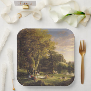 Thomas Cole The Pic-Nic Paper Plate