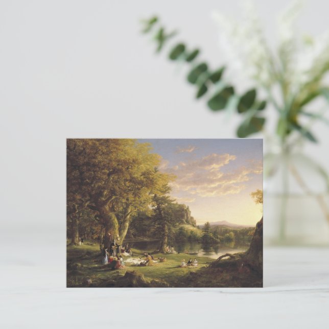 Thomas Cole The Pic-Nic Postcard (Standing Front)