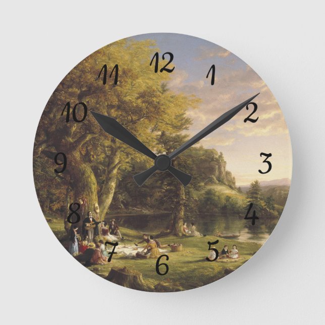 Thomas Cole The Pic-Nic Round Clock (Front)