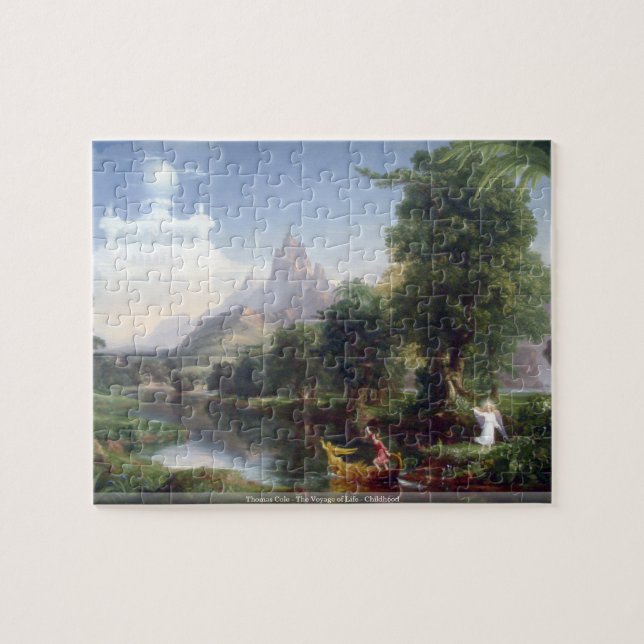 Thomas Cole - The Voyage of Life - Childhood puzzl Jigsaw Puzzle (Horizontal)