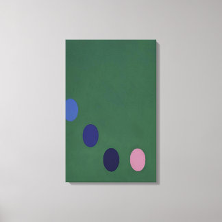 Thomas Downing - Green Square - Op Art Canvas Print