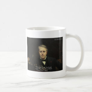 Thomas Edison "10,000 Ways" Wisdom Quote Gifts Coffee Mug