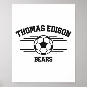 Thomas Edison Bears Soccer Byll 2025  Poster