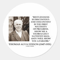 Thomas Edison Restlessness Discontent Progress