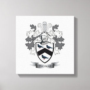 Thomas Family Crest Canvas Print