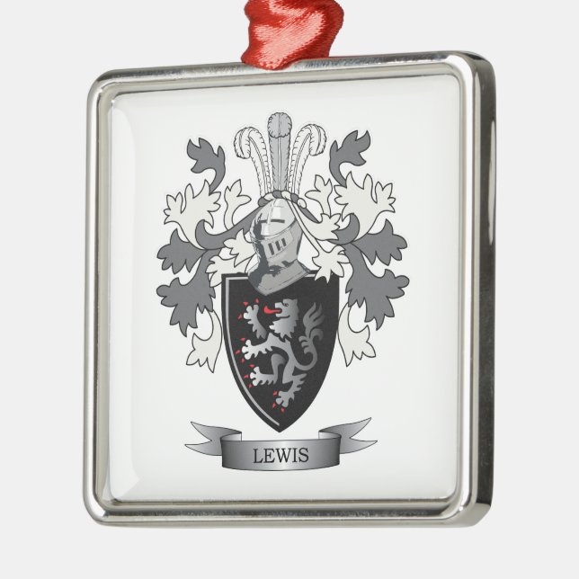 Thomas Family Crest Metal Tree Decoration (Left)