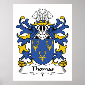 Thomas Family Crest Poster