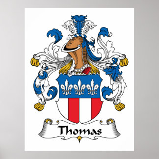 Thomas Family Crest Poster