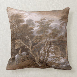 Thomas Gainsborough A Woodland Pool with Rocks a Cushion