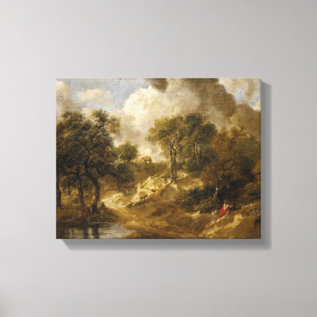 Thomas Gainsborough - Landscape in Suffolk Canvas Print (Front)