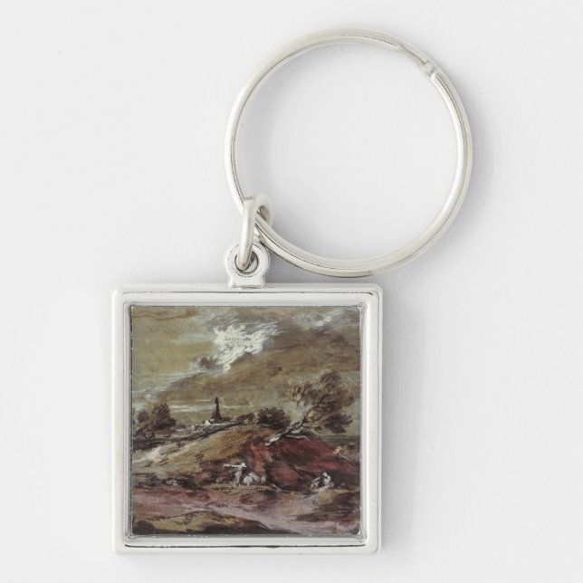 Thomas Gainsborough |Landscape: Storm Effect, 18th Key Ring (Front)