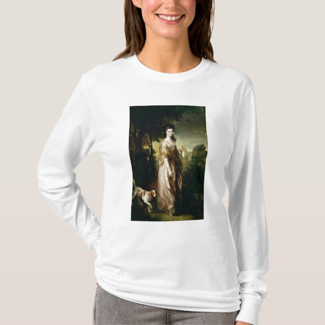 Thomas Gainsborough |Portrait of Mrs. Lowndes-Ston T-Shirt (Front)