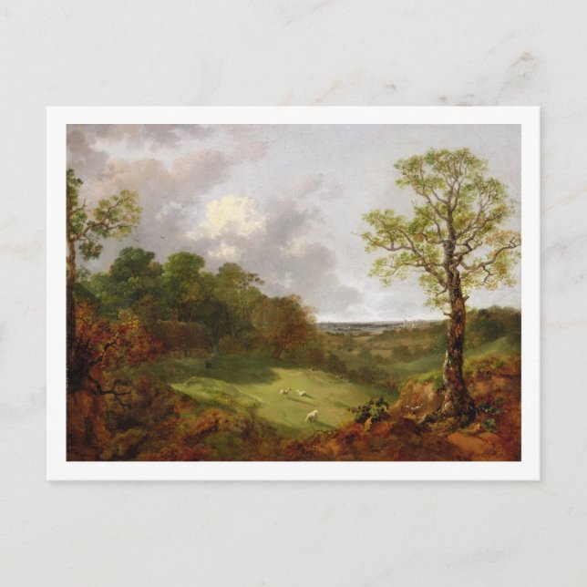 Thomas Gainsborough | Wooded Landscape with a Cott Postcard (Front)