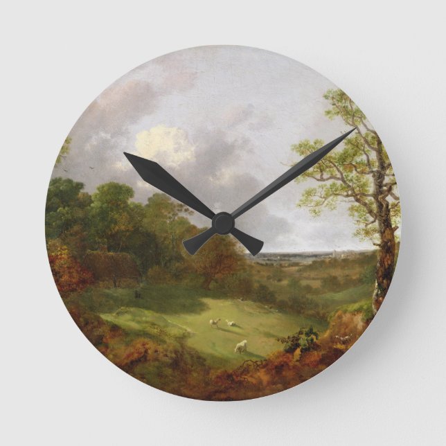Thomas Gainsborough | Wooded Landscape with a Cott Round Clock (Front)
