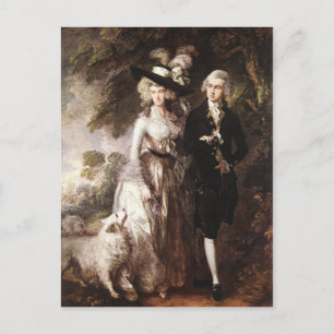 Thomas Gainsborough's Mr and Mrs William Hallett Postcard