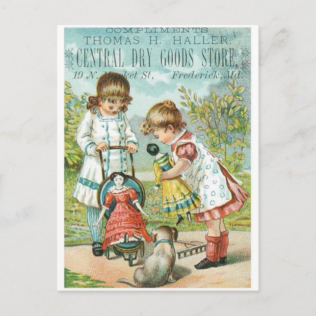 Thomas H Haller Central Dry Goods Store Postcard (Front)