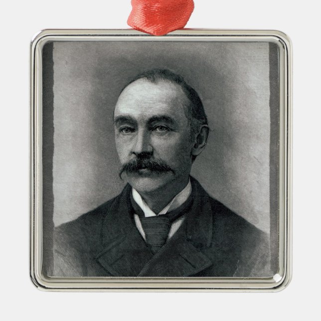 Thomas Hardy, 1892 Metal Tree Decoration (Front)