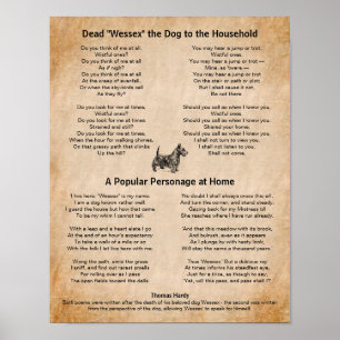 Thomas Hardy Poems of His Beloved Dog Poster
