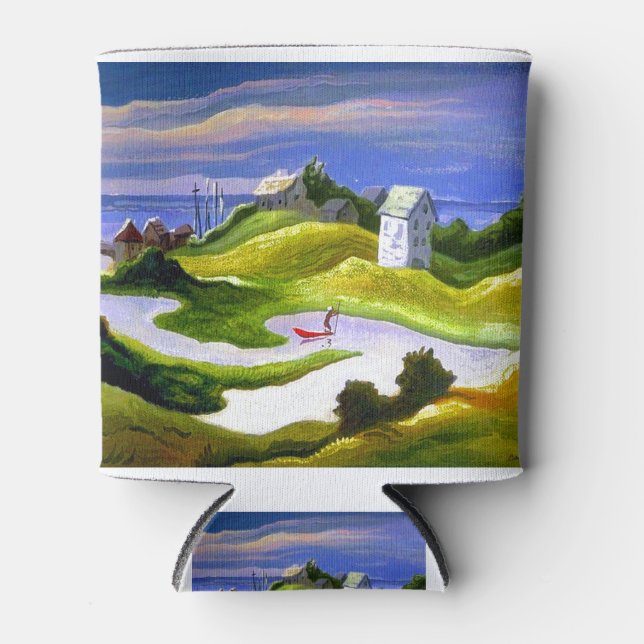 Thomas Hart Benton Chilmark Landscape Can Cooler (Front)
