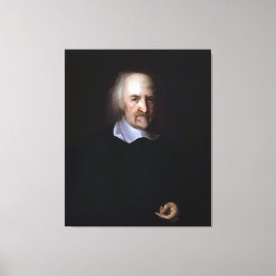 Thomas Hobbes by John Michael Wright Canvas Print
