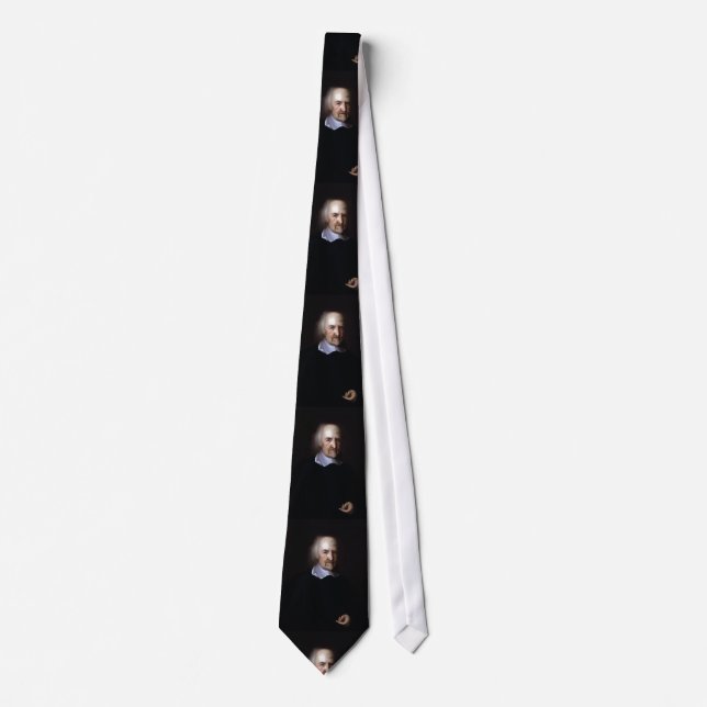 Thomas Hobbes by John Michael Wright Tie (Front)