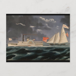 Thomas Hunt and the America 1852 Postcard