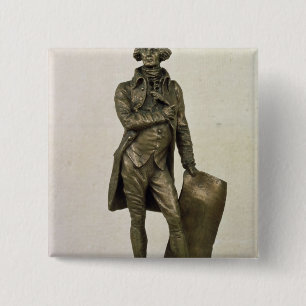Thomas Jefferson 15 Cm Square Badge